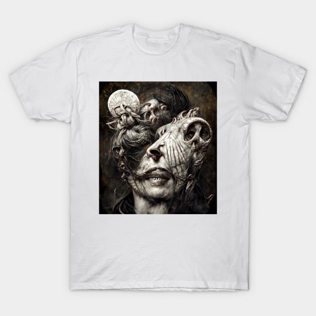 Horror Portrait #1 T-Shirt by aetherialdnb